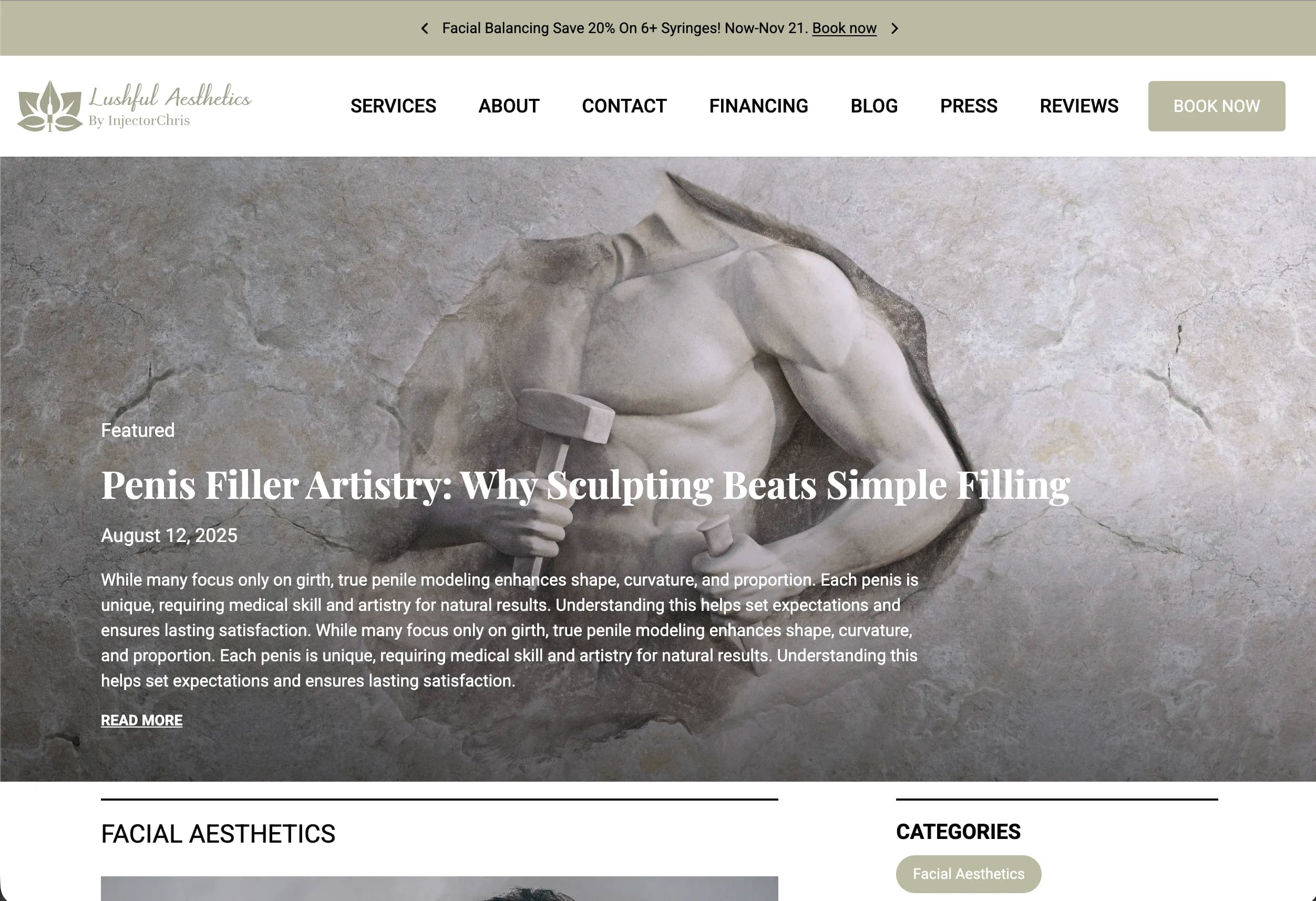 Lushful Aesthetics blog system